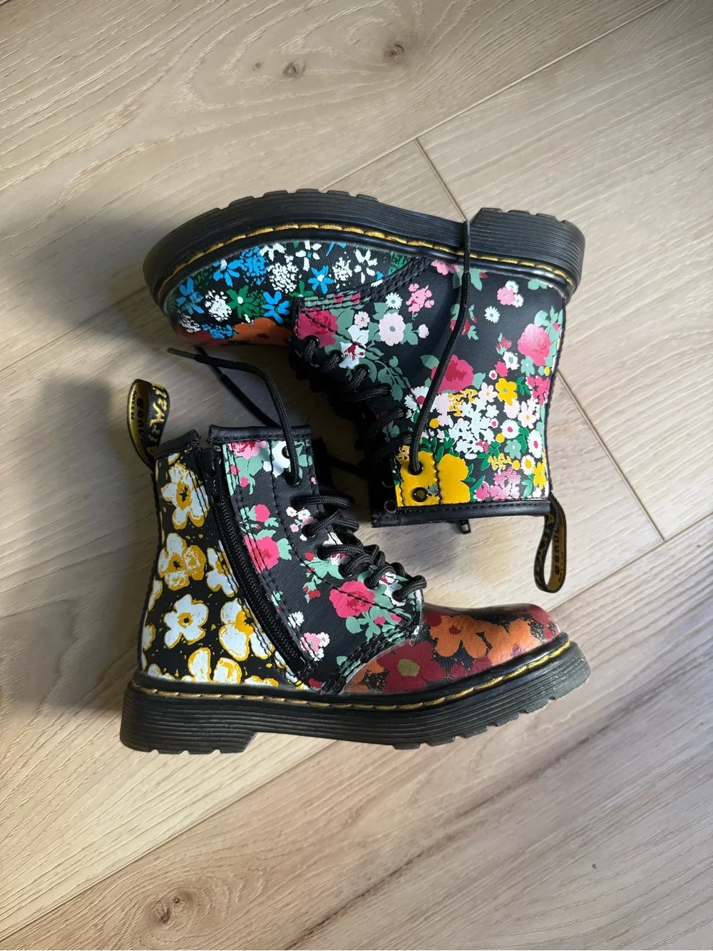 Dr. Martens 1460 T Floral Mash Up Kids Boots Toddler 9